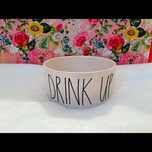 Rae Dunn  DRINK UP Dog Bowl
